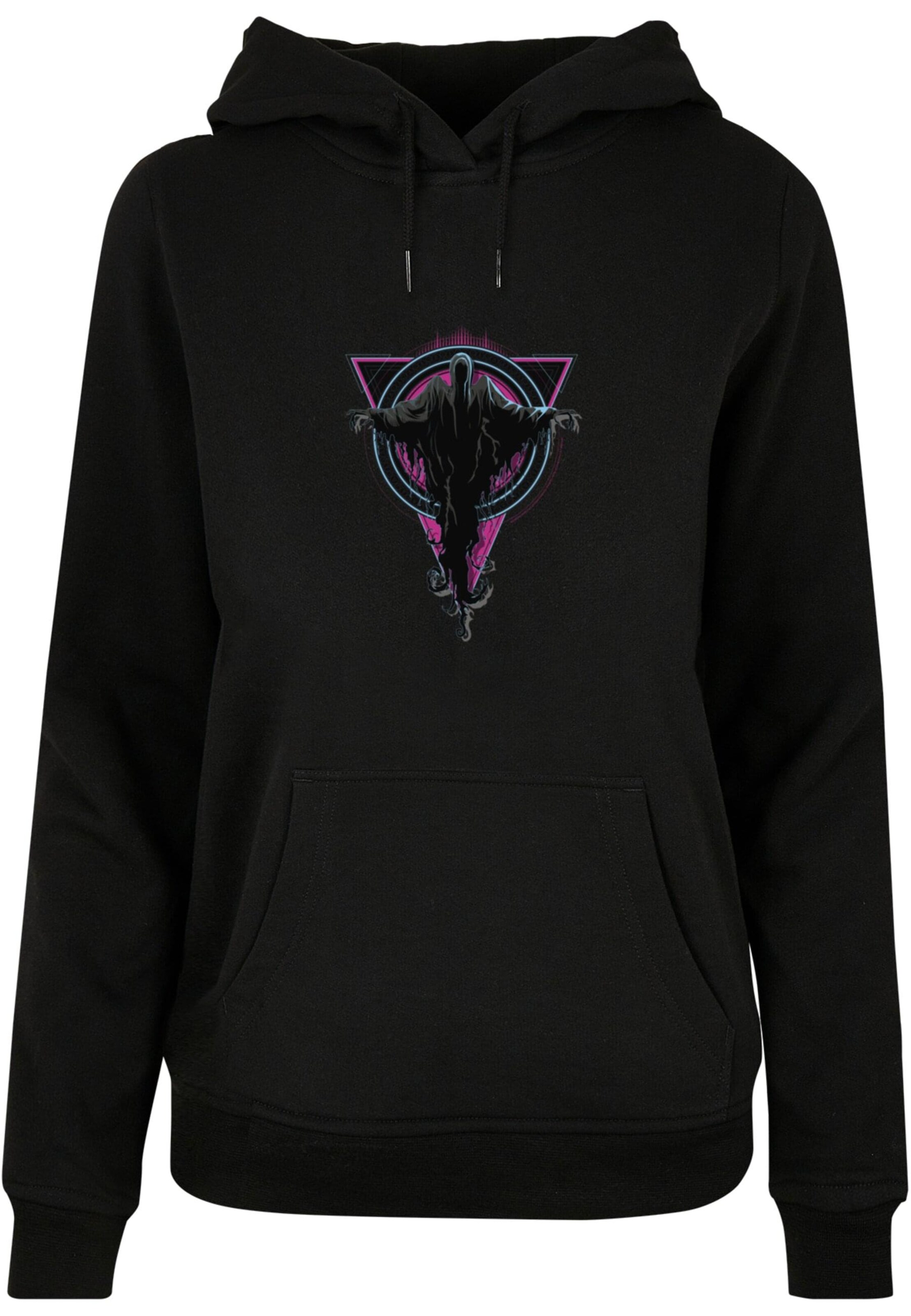 ABSOLUTE CULT Sweatshirt 'Harry Potter - Neon Dementors' in Black: front