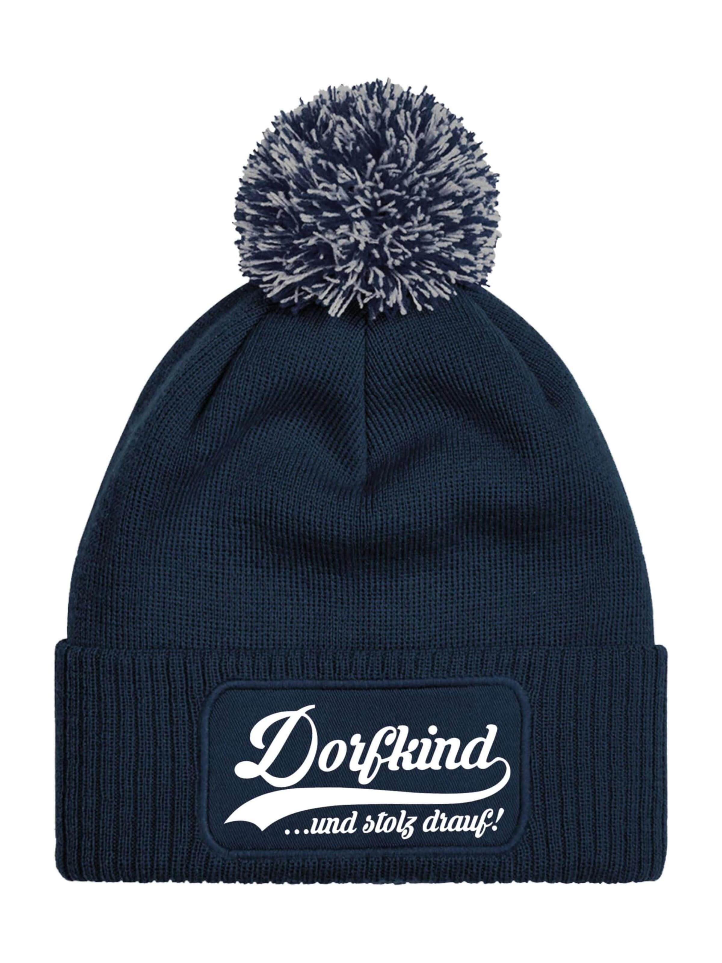 Youth Designz Mütze 'Dorfkind'‌‌‌‌‌ in Blau: Vorderseite