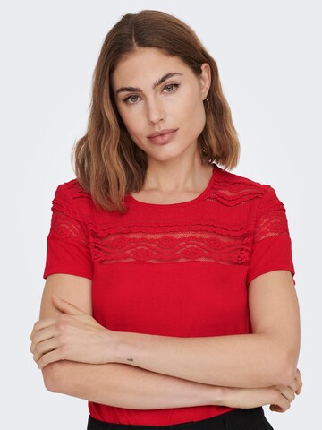 T-shirt 'Sadia' ONLY en rouge