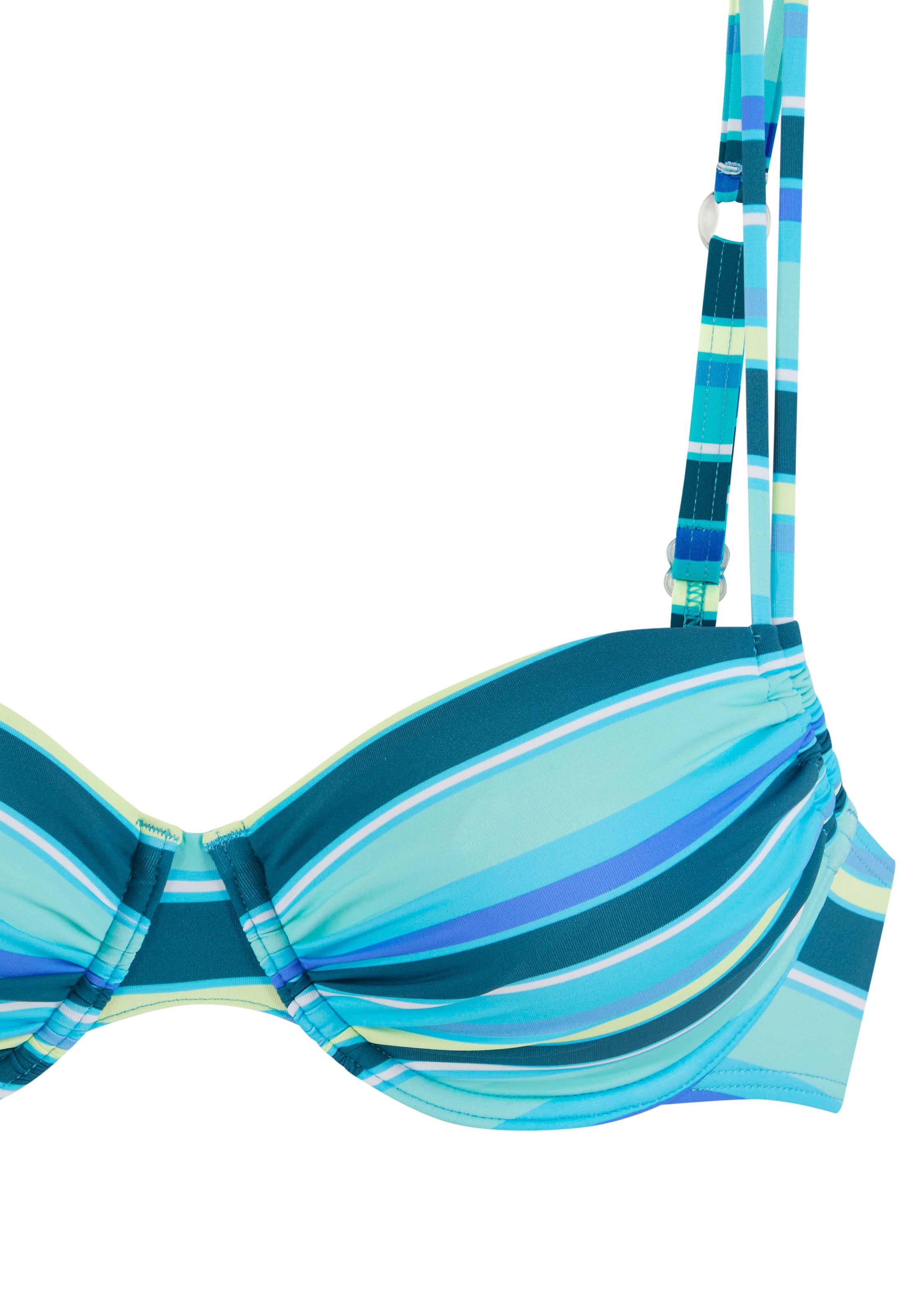 s.Oliver Tričkové Bikinový top - Modrá