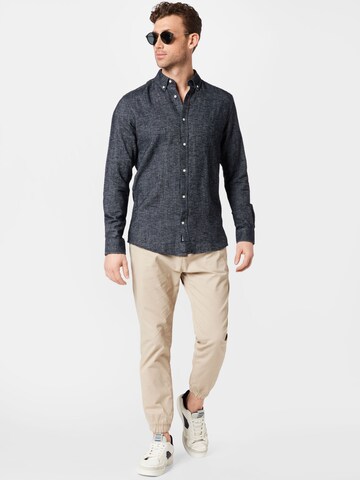 Only & Sons Regular fit Button Up Shirt 'Arlo' in Black