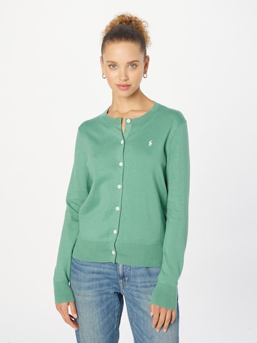 Polo Ralph Lauren Knit Cardigan in Green: front
