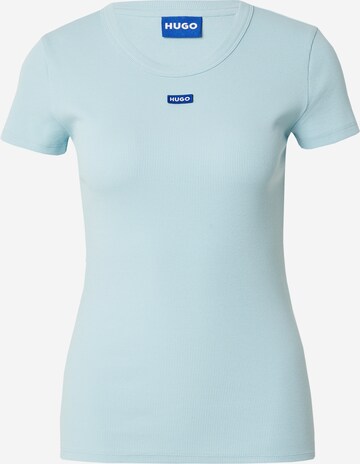 HUGO T-shirt i blå: framsida