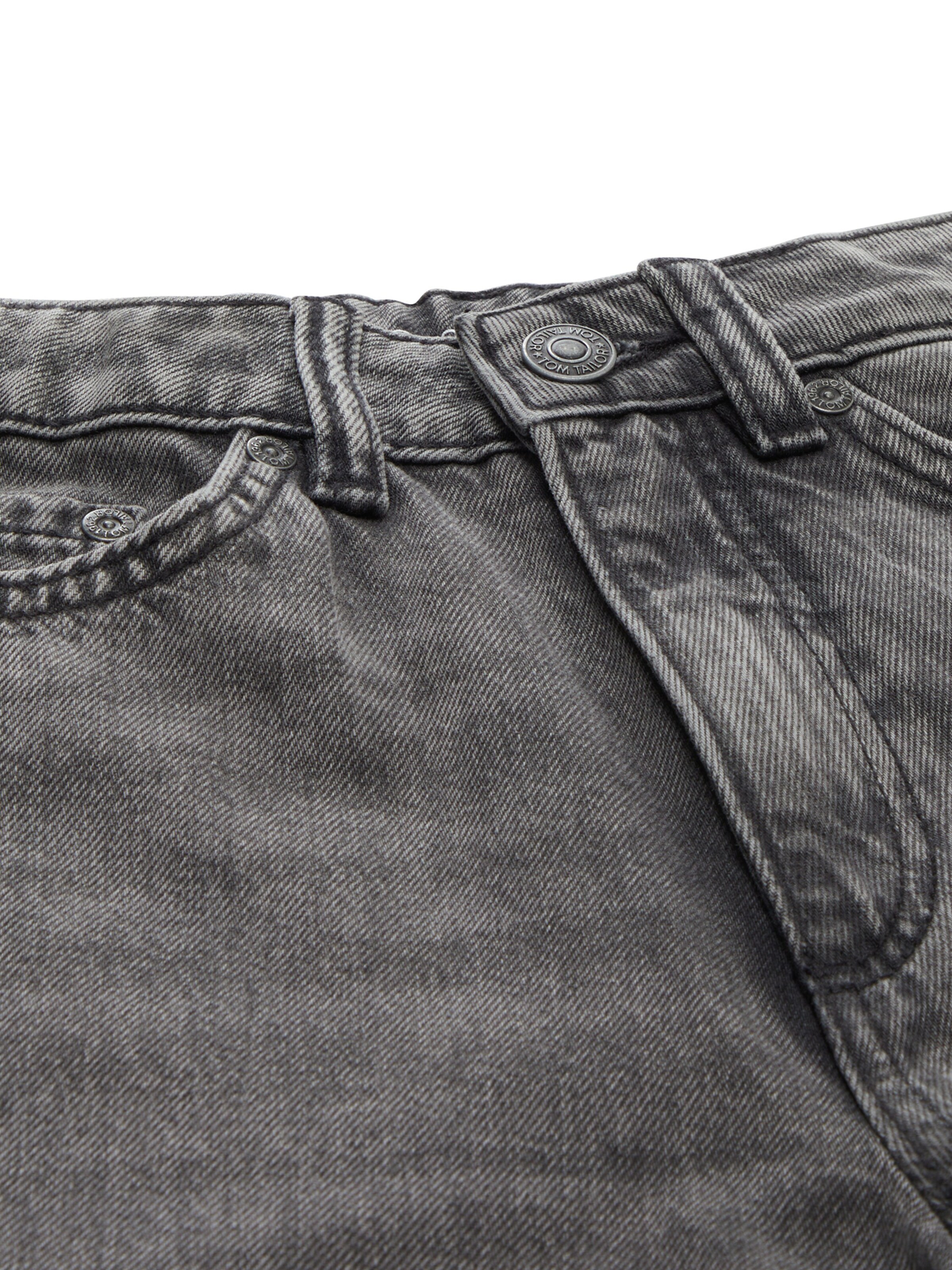 TOM TAILOR Široke hlačnice Kavbojke | siva barva