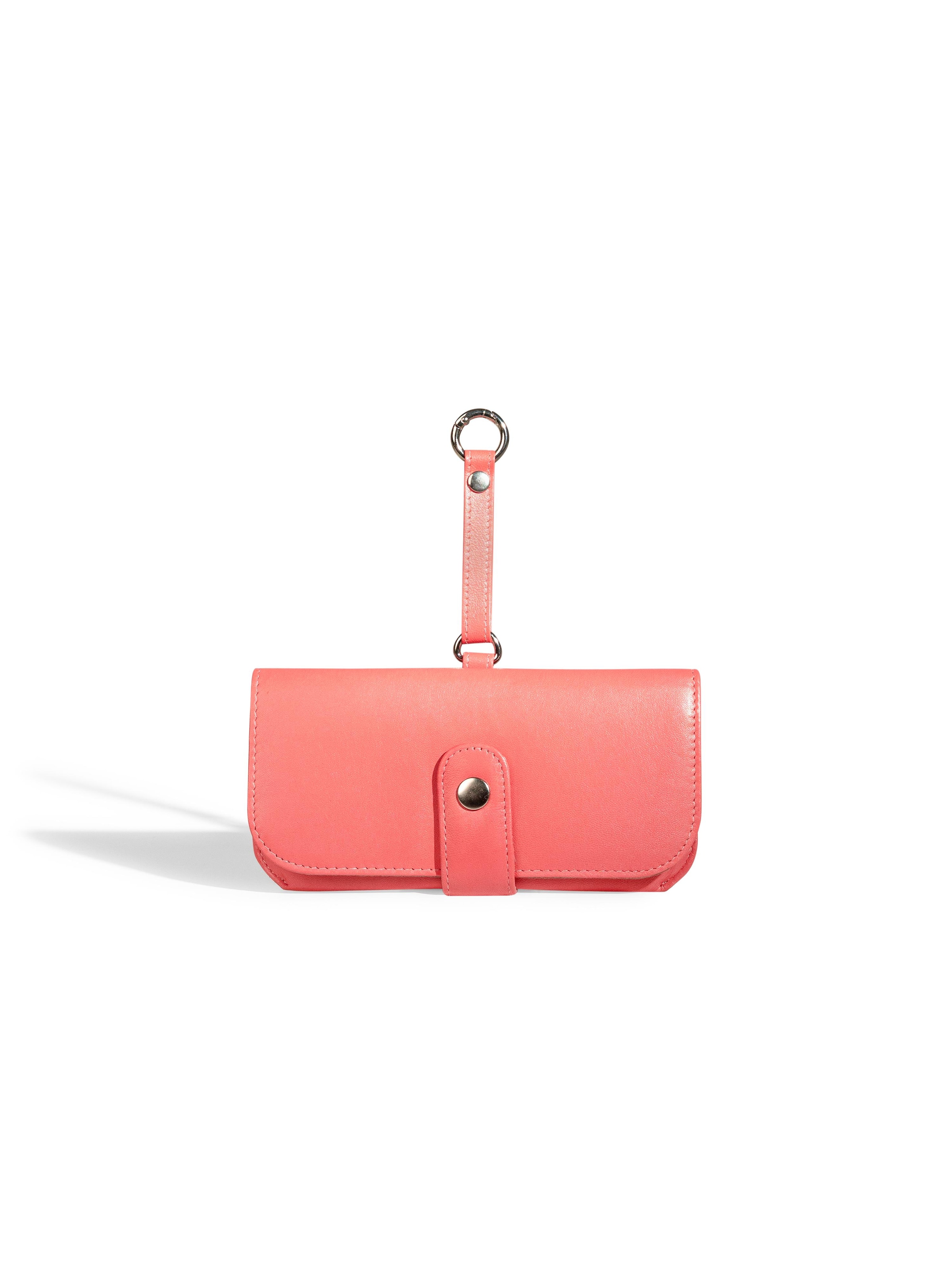 Friedrich23 Etui 'Brillenetui - SIENNA - Leder' in Roze: voorkant