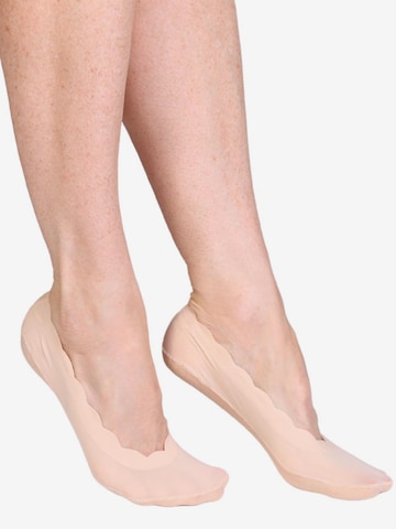 Sokisahtel Socken 'MILANO' in Beige: Vorderseite