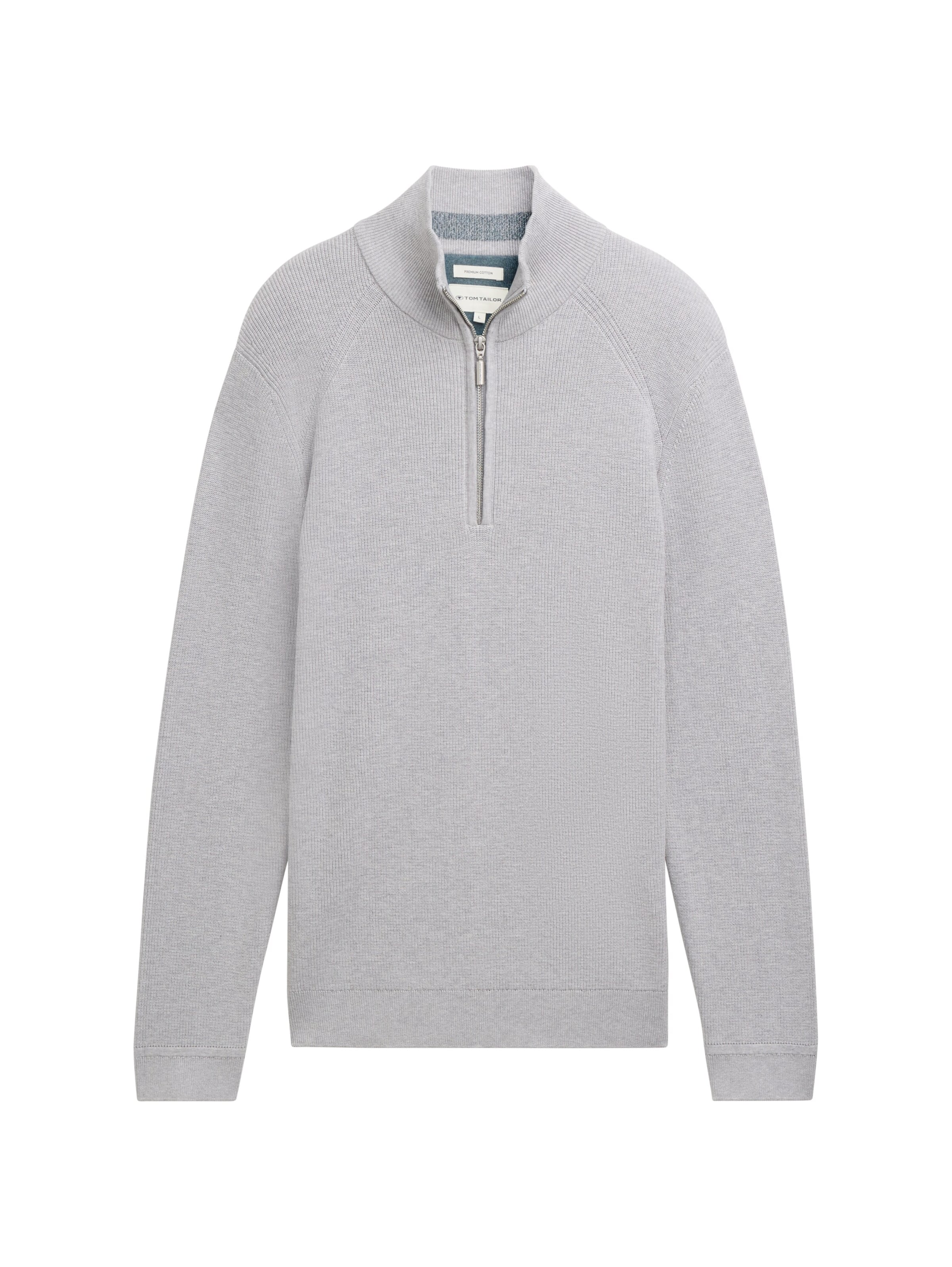 TOM TAILOR Sweater in Grey: front
