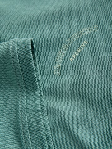 T-Shirt 'JJCOLLEGE' Jack & Jones Plus en bleu