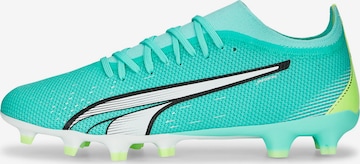 PUMA - Chuteira 'Ultra Match' em azul: frente