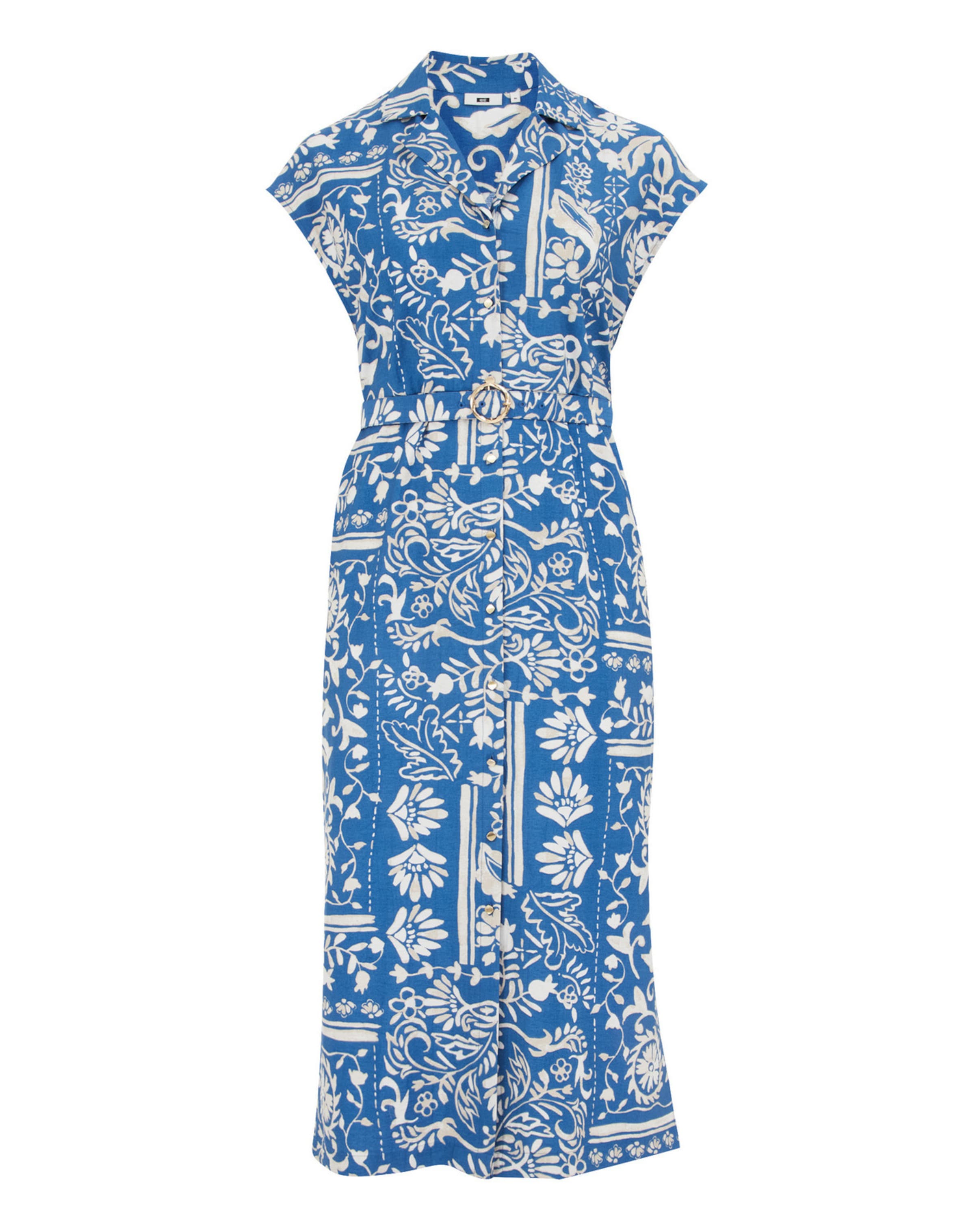 WE Fashion Suvekleit, värv sinine: eest vaates