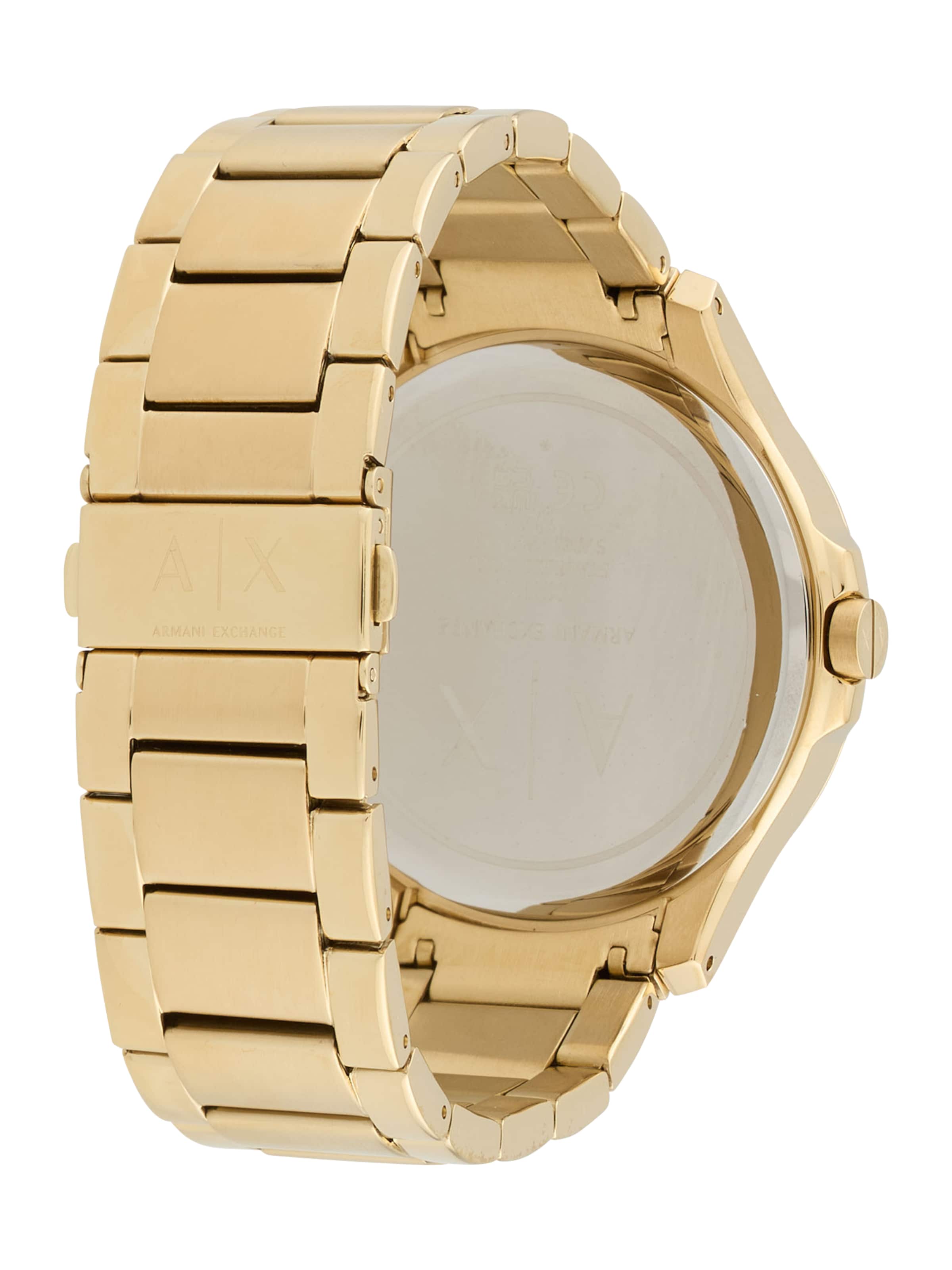 ARMANI EXCHANGE Analogové hodinky – zlatá: zadní strana