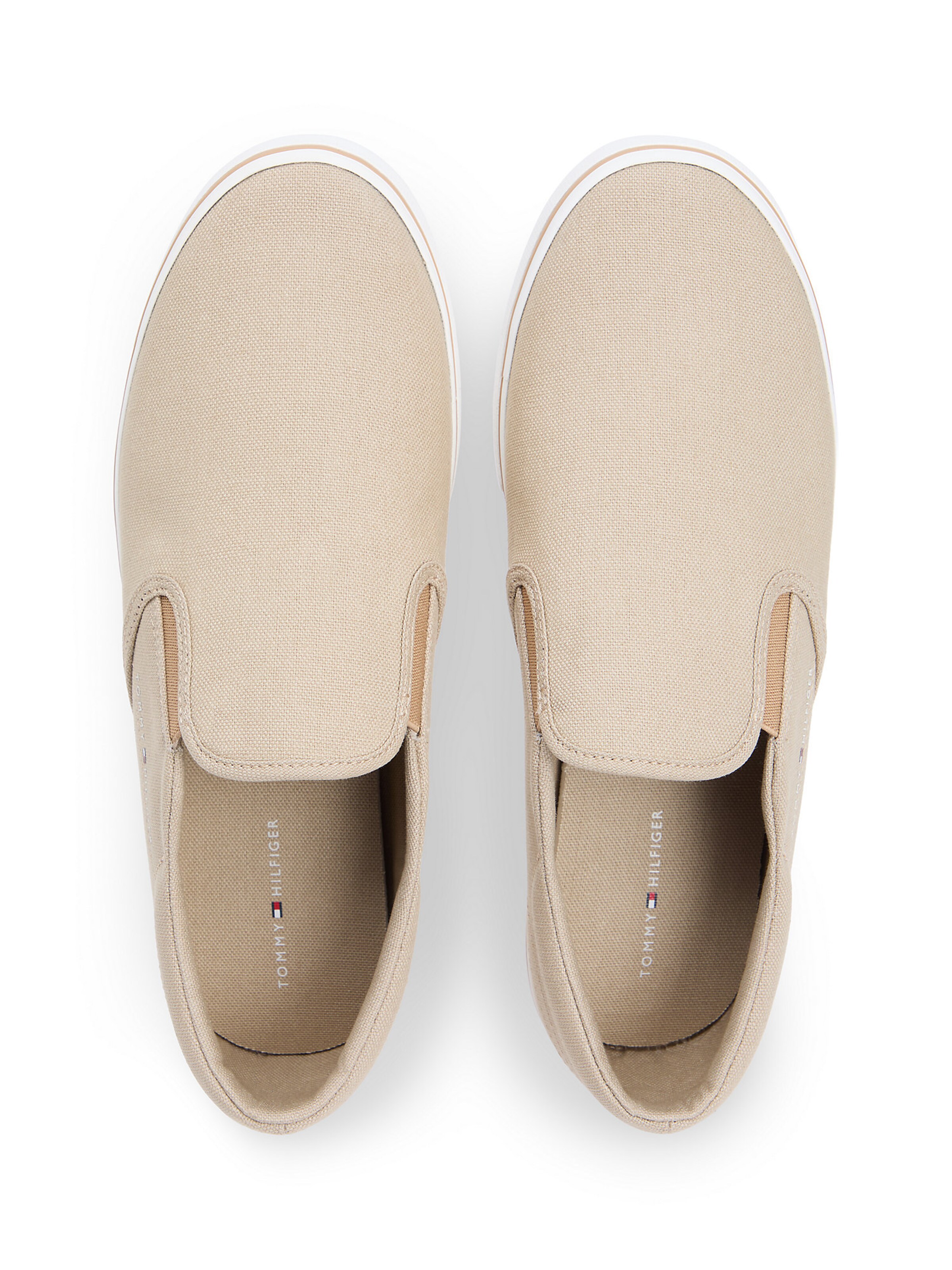 TOMMY HILFIGER Slip-ons in Beige