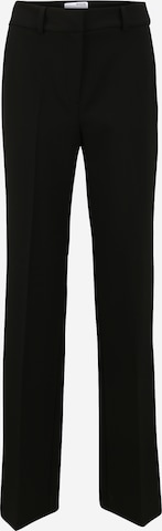 Selected Femme Tall Regular Trousers with creases 'RITA' in Black: front