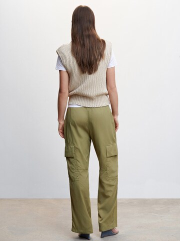 MANGO Tapered Cargo trousers 'Oli' in Green