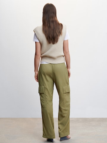 MANGO Tapered Cargobroek 'Oli' in Groen