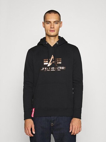 ALPHA INDUSTRIES Sweatshirt 'Basic' in Black: front