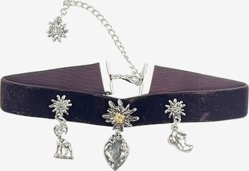 Allgäu Rebell Necklace 'Doro' in Brown: front