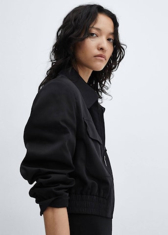 MANGO Between-Season Jacket 'Insect' in Black