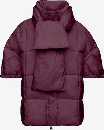 MANISA Between-Season Jacket 'Weste' in Purple: front