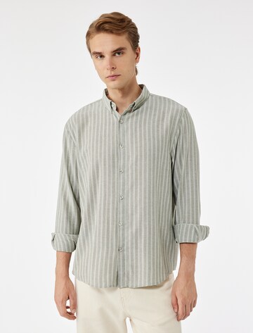Koton Regular fit Overhemd in Groen: voorkant