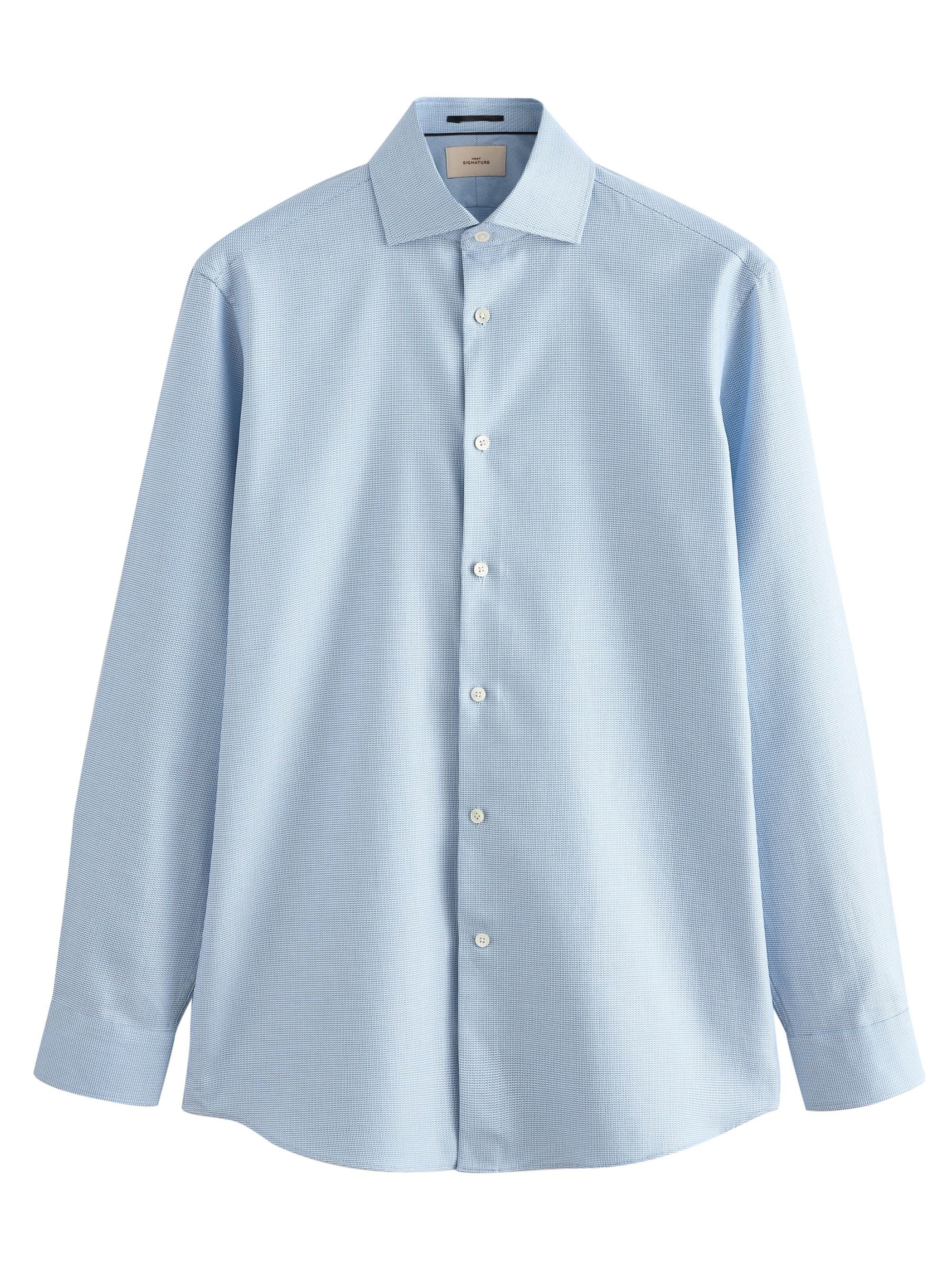 Next Slim Fit Hemd in Blau: Vorderseite