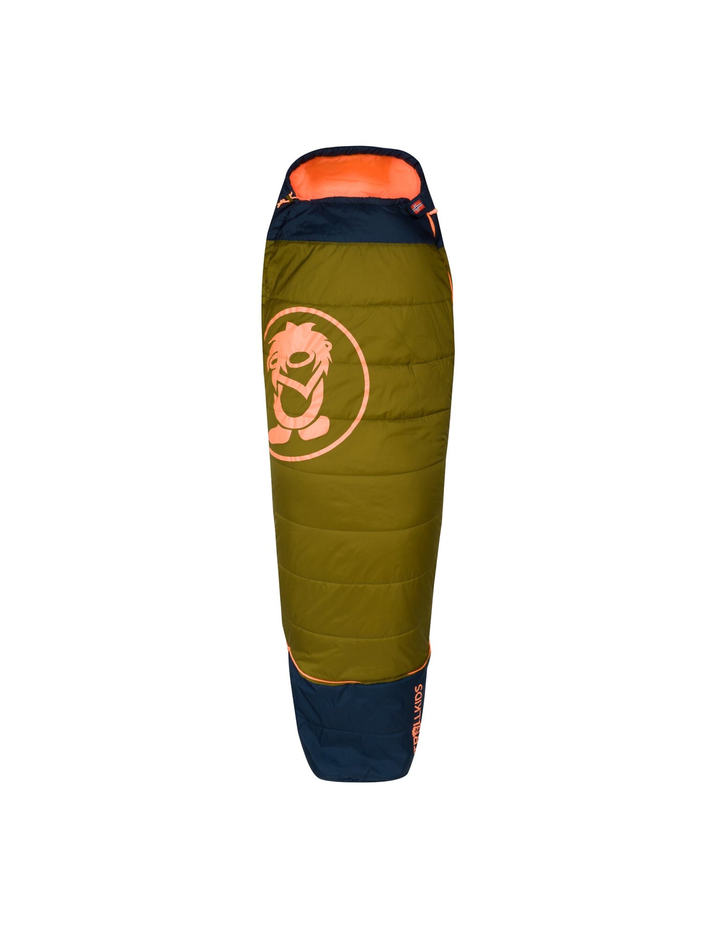 TROLLKIDS Sleeping Bag in Green: front