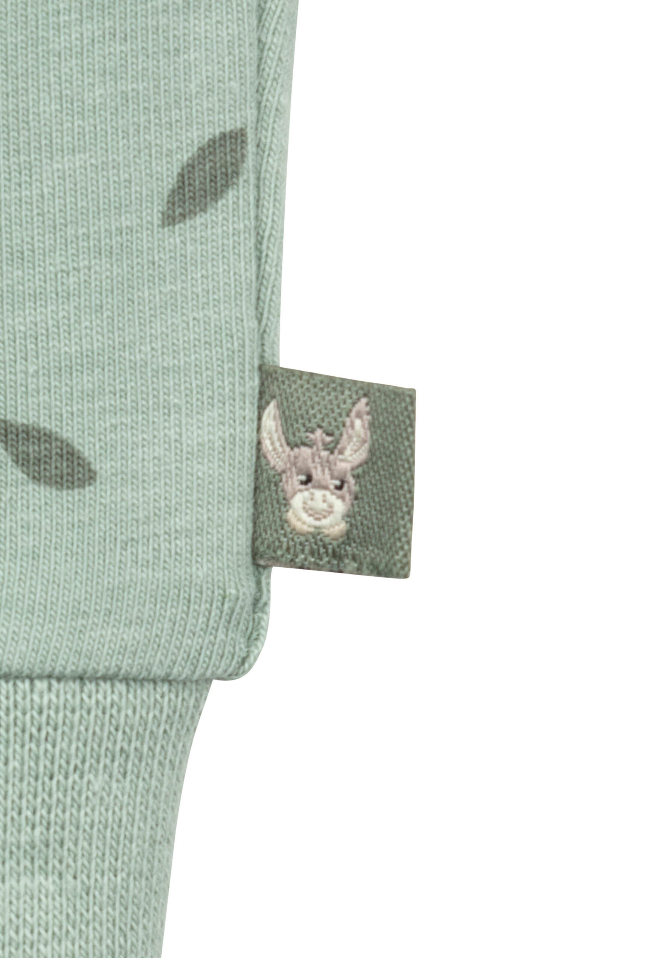 STERNTALER Tapered Pants 'Blätter' in Green