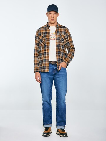 BIG STAR Regular fit Overhemd in Blauw