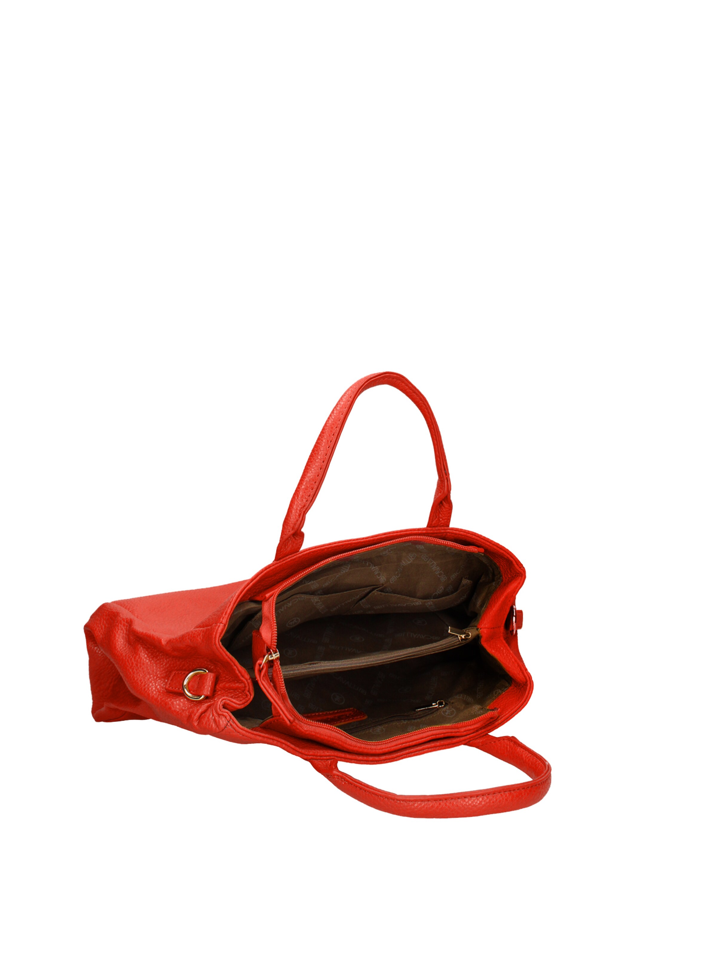 Borsa a mano 'Borsa a Mano Donna B Cavalli Ecopelle Zip - 30x22x10 cm' di B. Cavalli in rosso