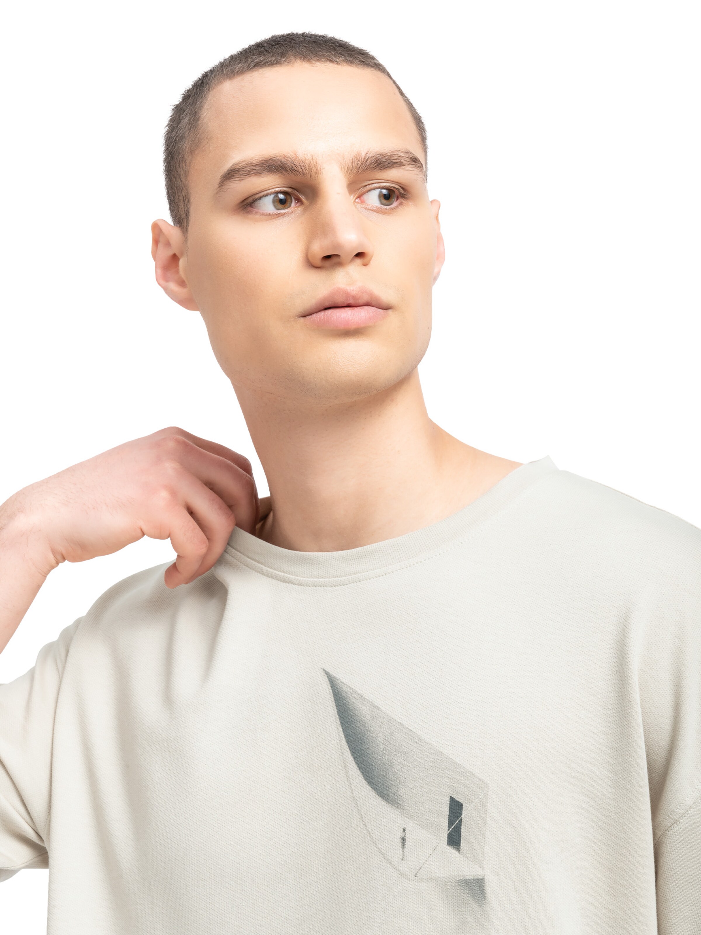 Kaft Shirt 'Plaster Peeling' in Beige