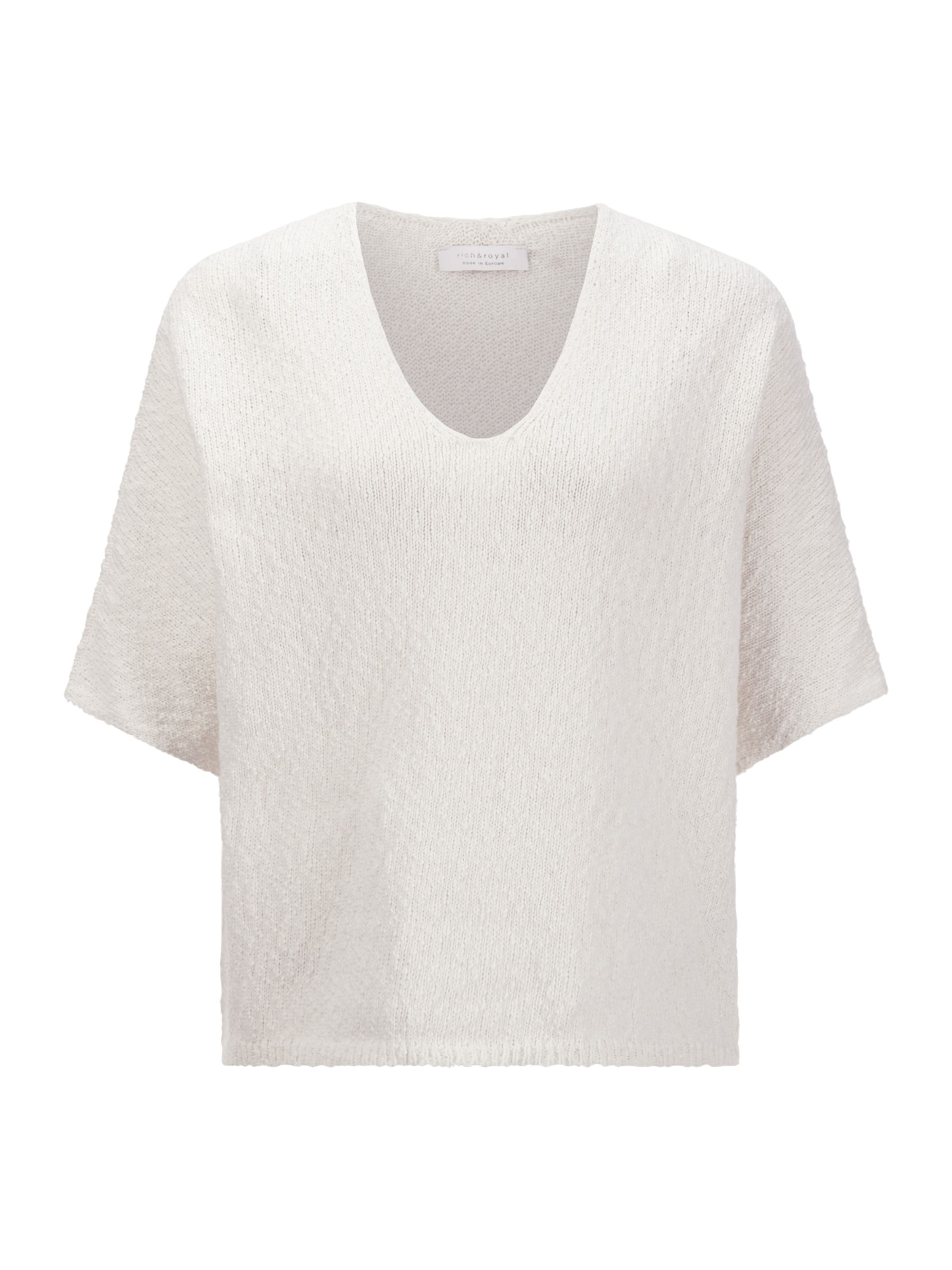 Rich & Royal Pullover in Weiß: Vorderseite