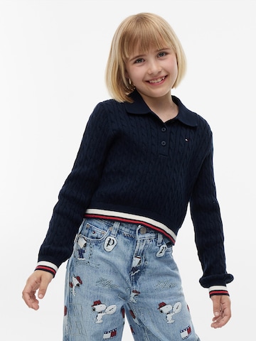 Pull-over TOMMY HILFIGER en bleu : devant