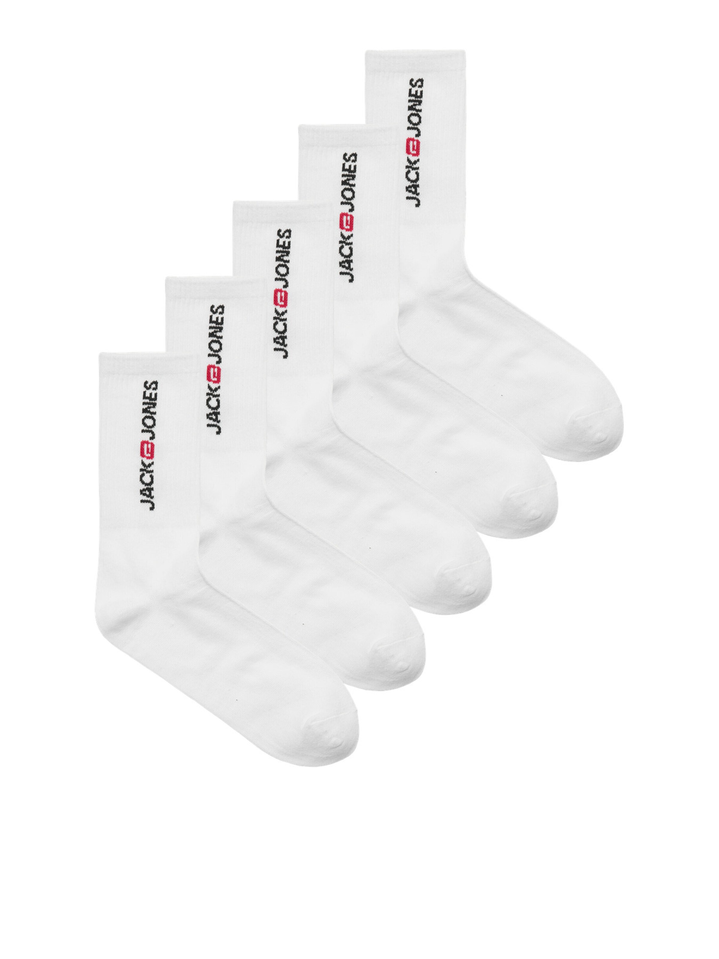 Chaussettes de sport JACK & JONES en blanc : devant