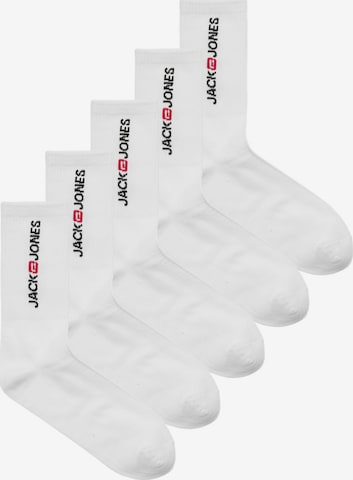 Chaussettes de sport JACK & JONES en blanc : devant