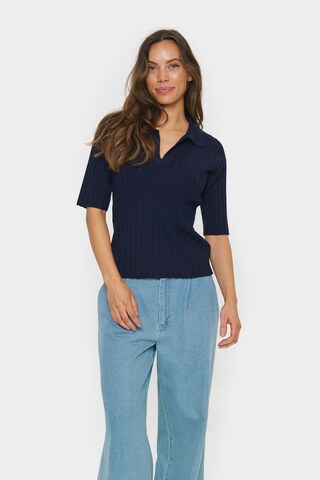 SAINT TROPEZ Pullover 'JuannaSZ' i blå: forside