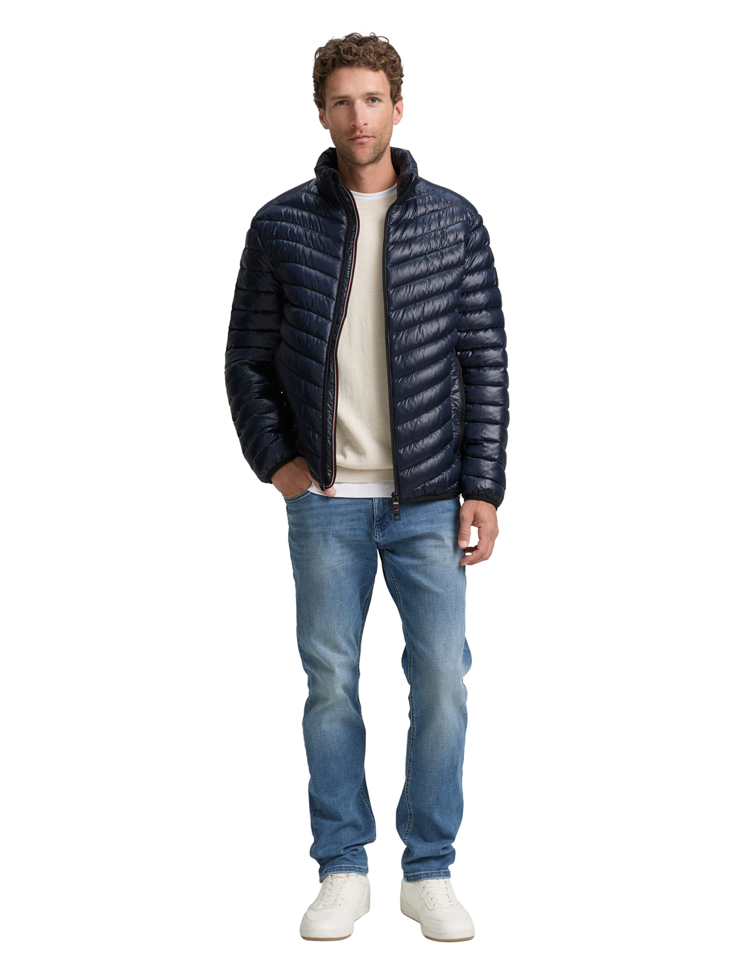 TOM TAILOR Демисезонная куртка в Синий