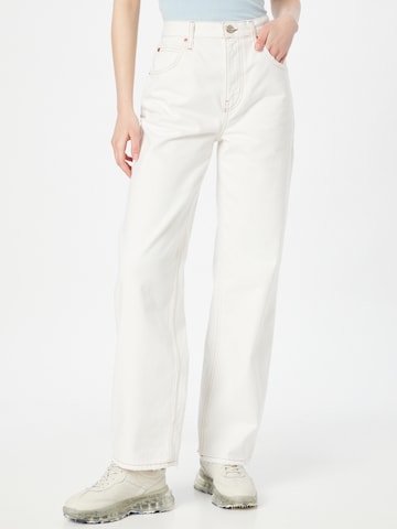 BDG Urban Outfitters Wide leg Jeans in Wit: voorkant
