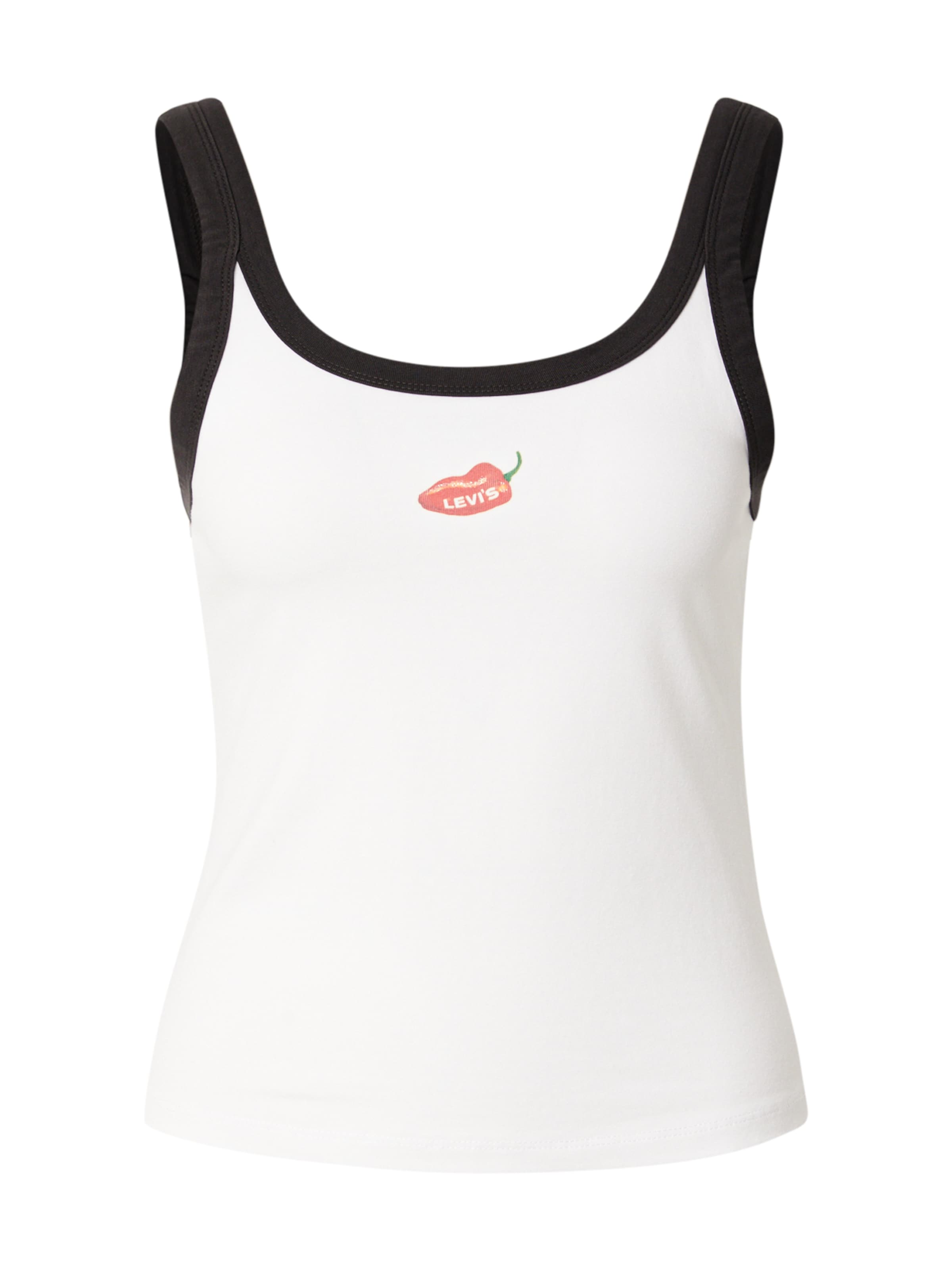 LEVI'S ® Haut 'Graphic Essential Tank Top' en vert / rouge clair / noir / blanc, Vue avec produit
