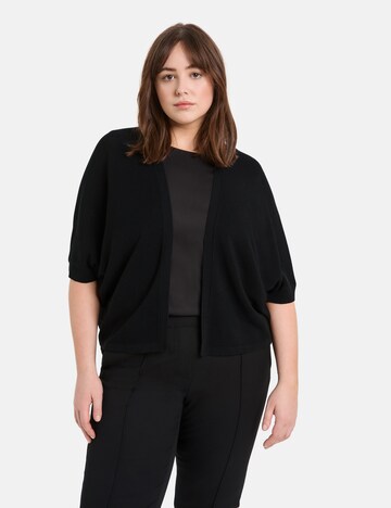 Cardigan SAMOON en noir : devant