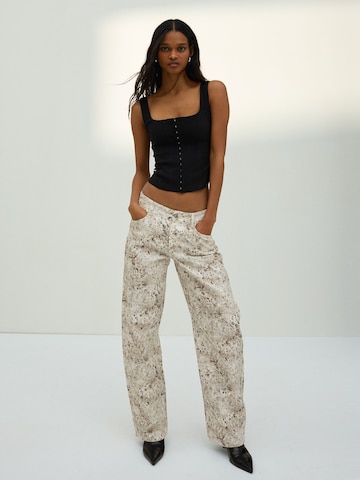 Baggy Jeans di Bershka in beige