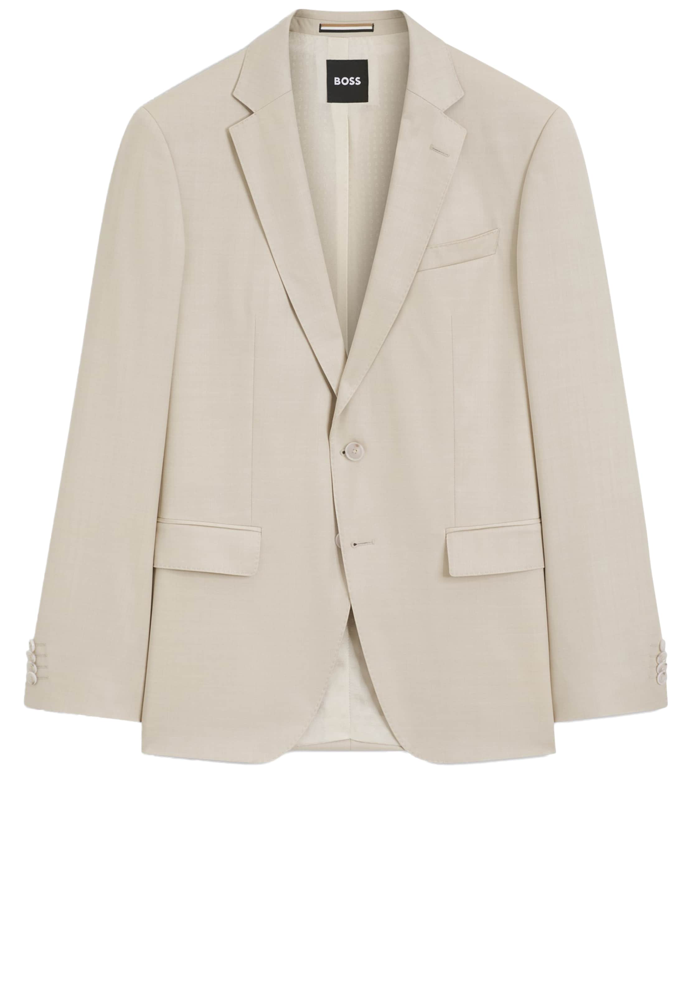 BOSS Slim fit Business Blazer 'H-Huge-B1' in Beige: front