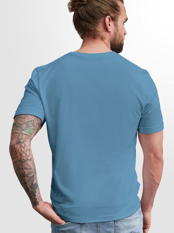 Neverless Shirt 'Fahrrad' in Blue