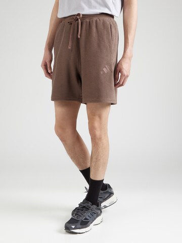 ADIDAS SPORTSWEAR Regular Sportshorts 'A SZN' in Braun: Vorderseite
