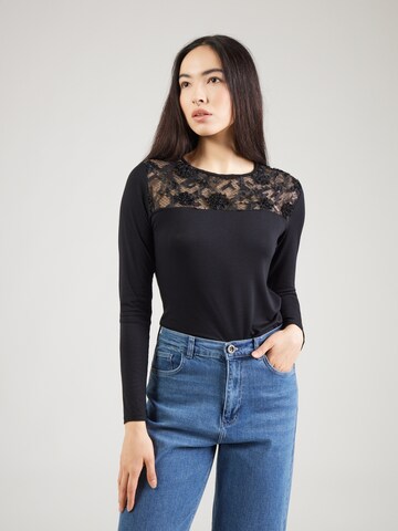 Hailys Shirt 'Li44da' in Zwart: voorkant