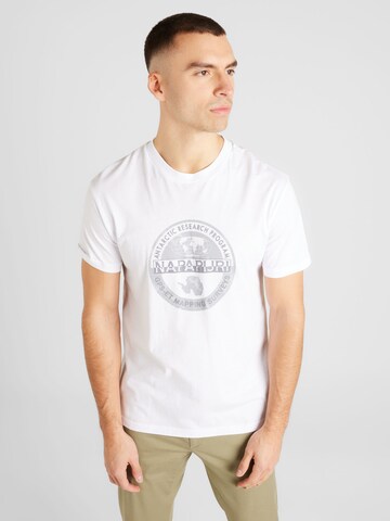 T-Shirt NAPAPIJRI en blanc : devant