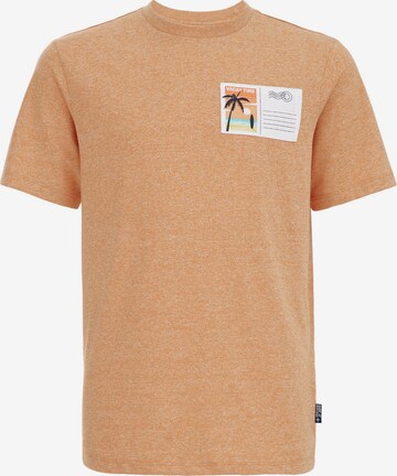 T-Shirt WE Fashion en orange : devant