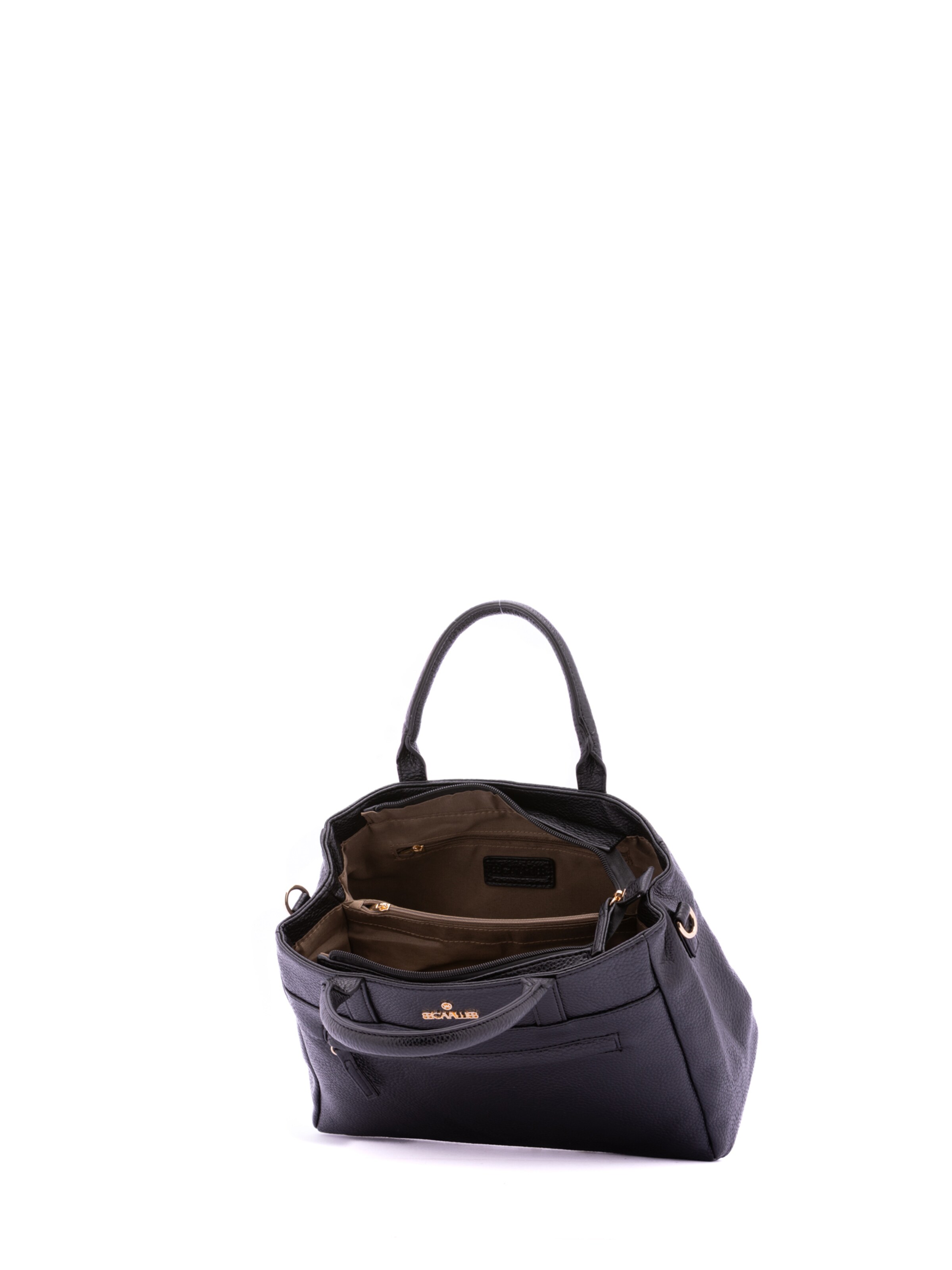 Borsa a mano 'Borsa a Mano Donna B Cavalli Ecopelle Zip - 30x22x10 cm' di B. Cavalli in nero