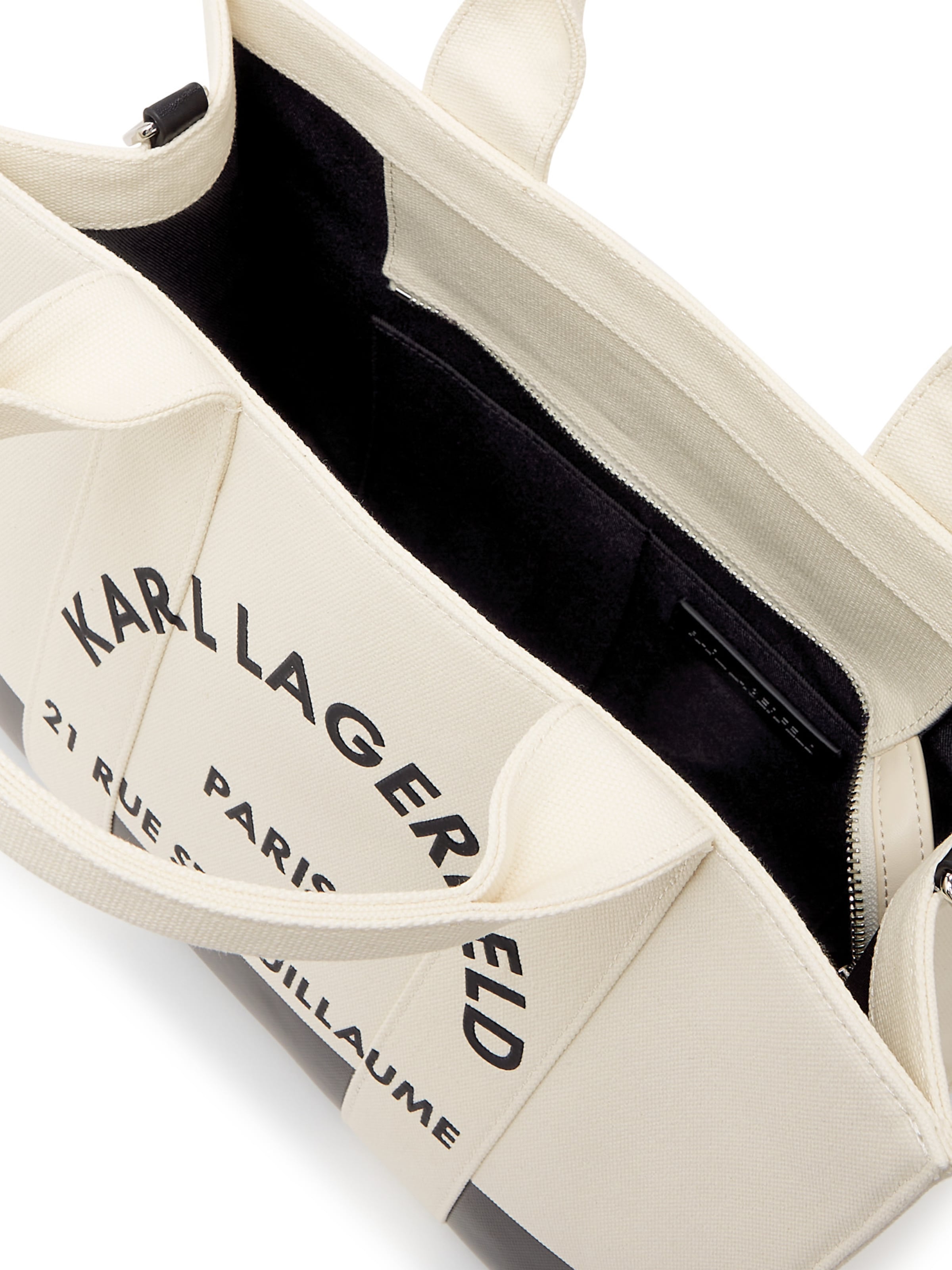 Shopper 'Rue St-Guillaume' di Karl Lagerfeld in bianco