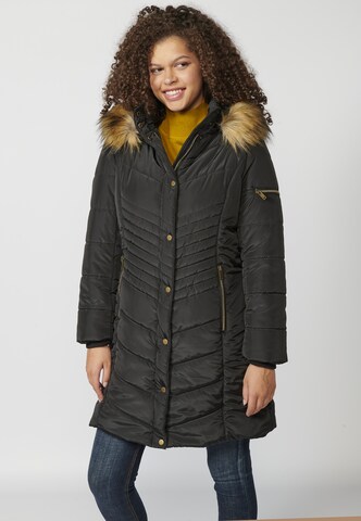 KOROSHI Winterparka in Schwarz: predná strana