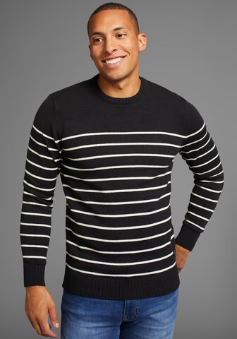 DELMAO Sweater in Black: front